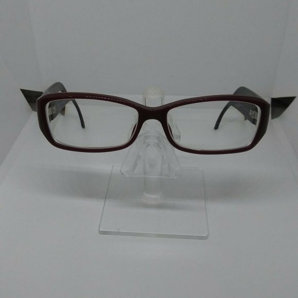 Authentic Gucci Womens Rectangular Red Gold Frames Eyeglasses GG 3184 SR8130 - Picture 1 of 5